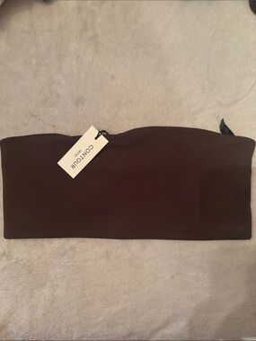 Aritzia Contour Strapless Bandeau in Dark Brown